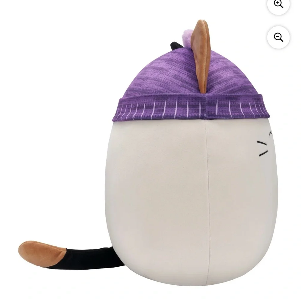 Squishmallows Cam the Calico Cat Wearing a Beanie 14